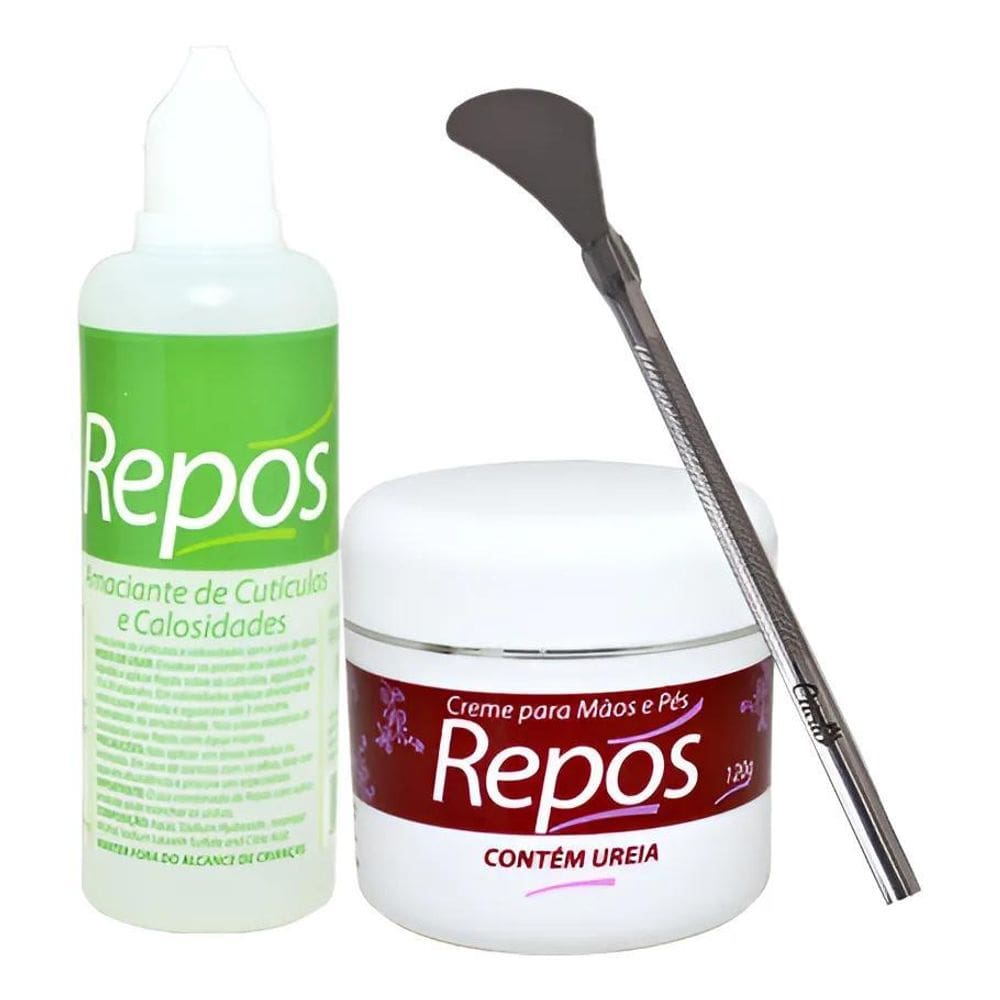 2X Amaciante 120Ml + Creme C/Ureia Repos 120G + Bisturí Ref.