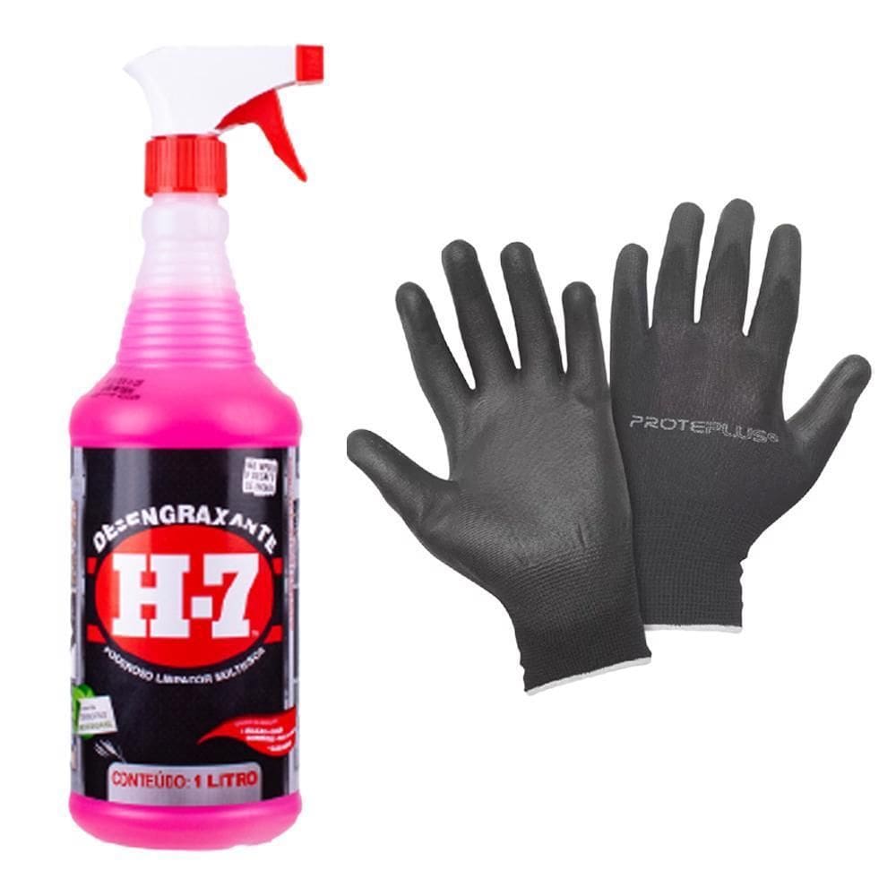 Desengraxante Removedor Multiuso 1 Litro Spray Com Luva H7