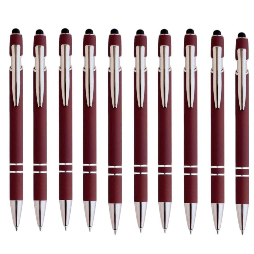 Kit Com 10 Unidades - Canetas Esferográfica Touch 2 Aneis