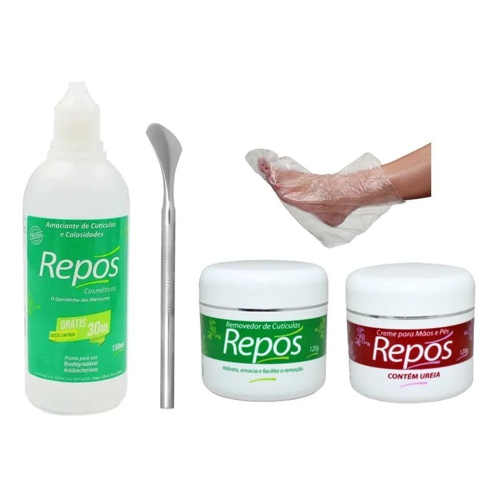 2X Amaciante + Removedor + Creme Uréia Repos +222 + 06 Botin