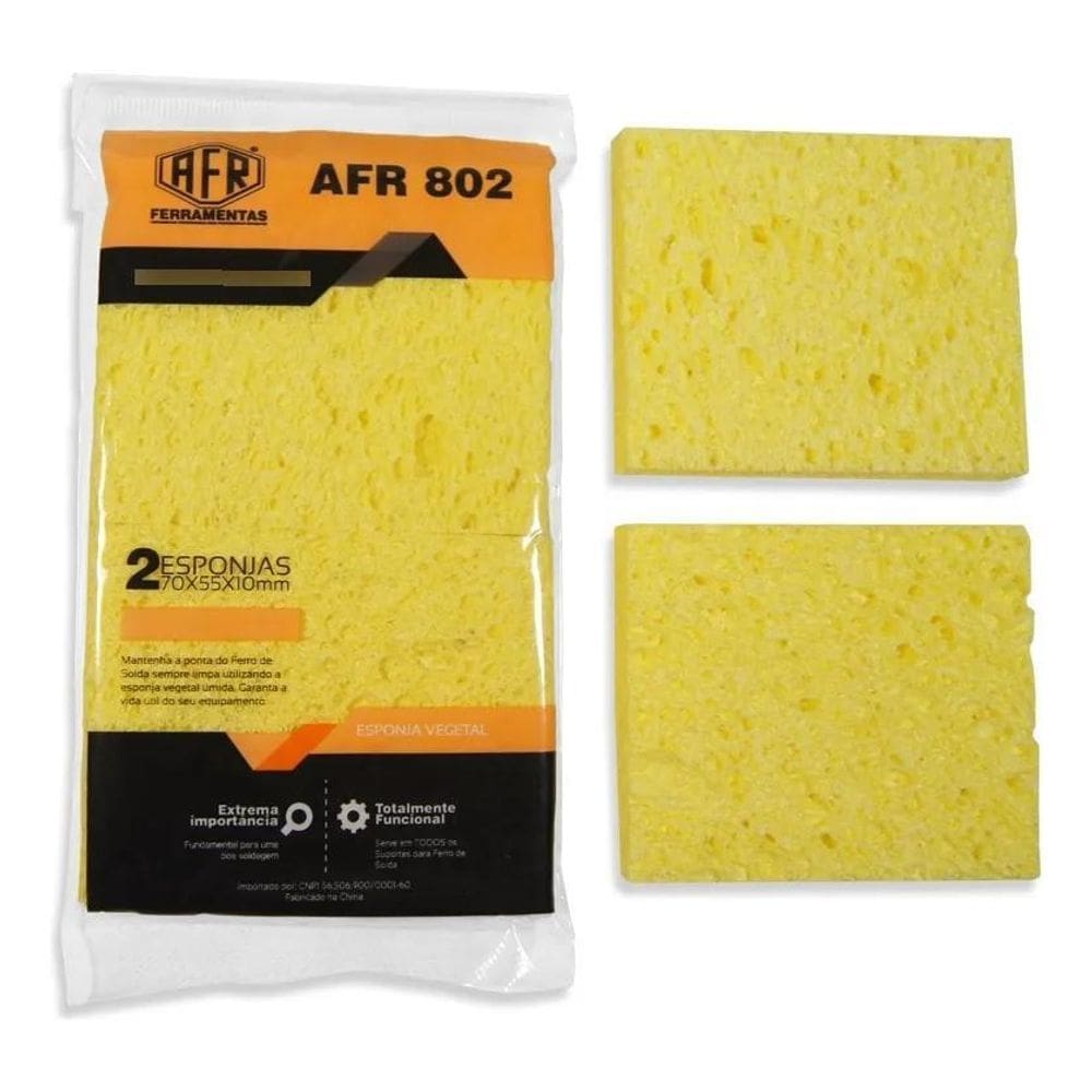 2X Esponja Vegetal Afr 802 - Pacote Com 2 Unidades