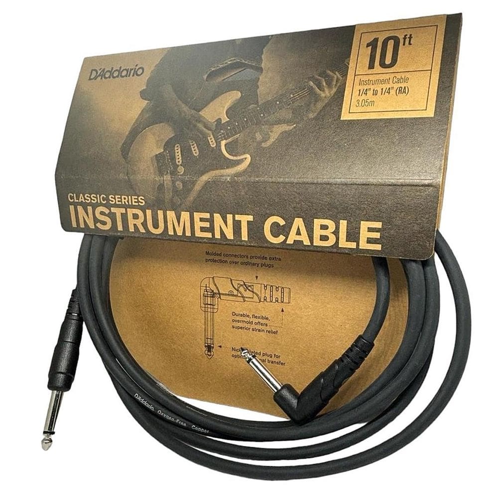 Cabo P10 D`Addario 3 Metros Guitarra Baixo Teclado Violão