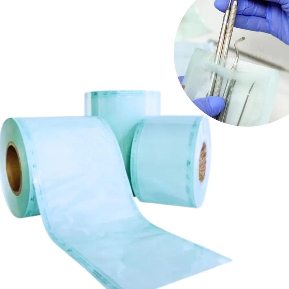 2X Papel Grau Cirúrgico Esterilização Autoclave 10Cm X100M R