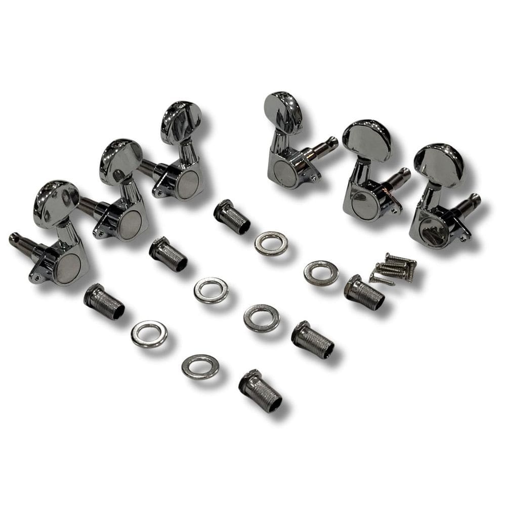 Tarraxa Para Violão Blindada Cromada Mhv 701 Ronsani