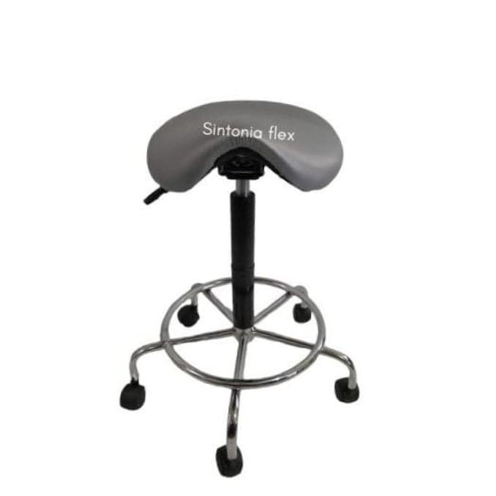 Cadeira Mocho Sela Alta Tatoo E Cílios Cromada 65Cm 75Cm