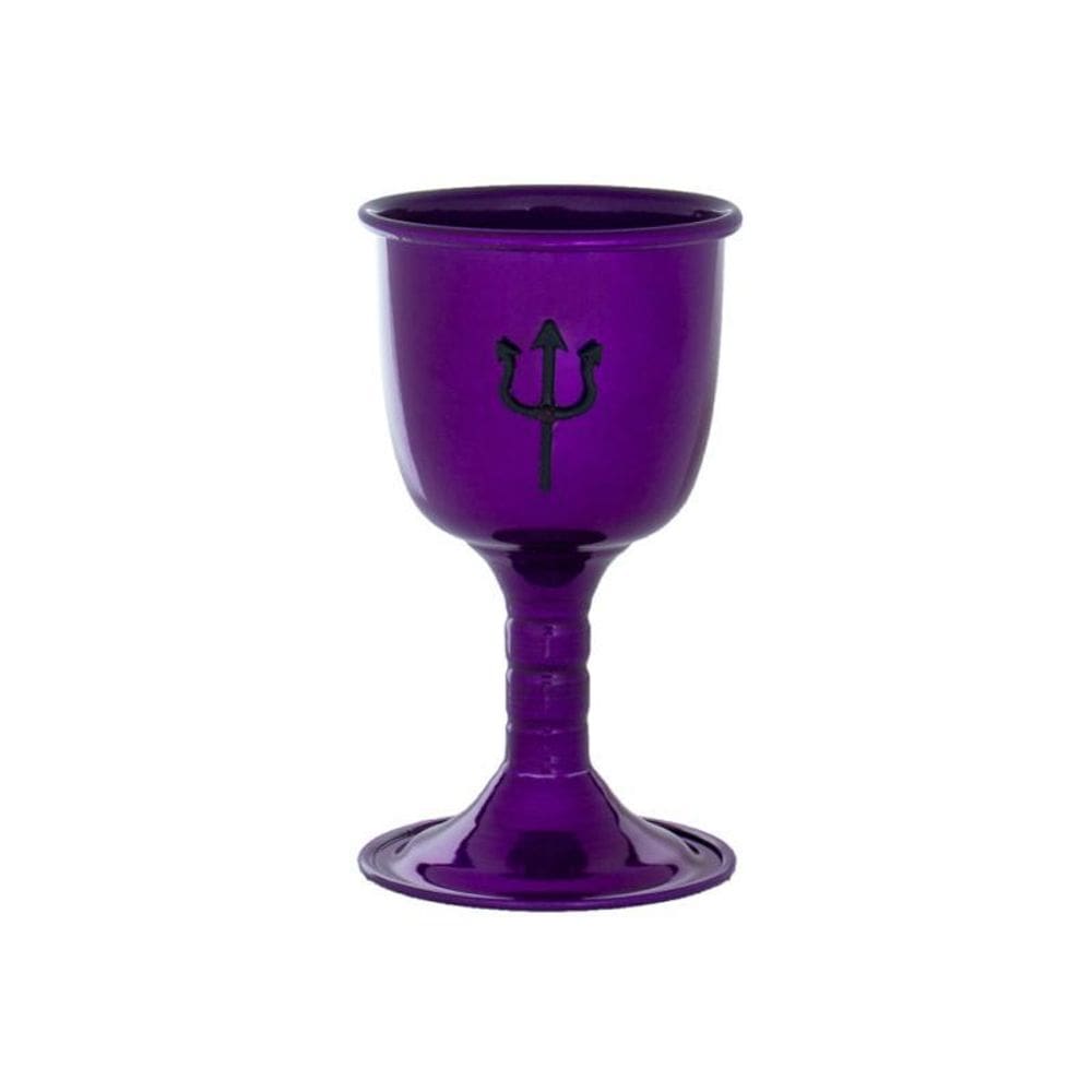Cálice Pomba Gira Maria Mulambo Alumínio Roxo 14 Cm 200 Ml