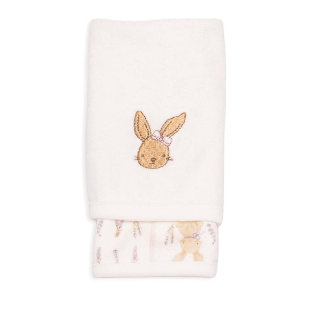 Kit 2 Toalhas de Boca Suedine e Atoalhado - Lavandas - Mini & Co.