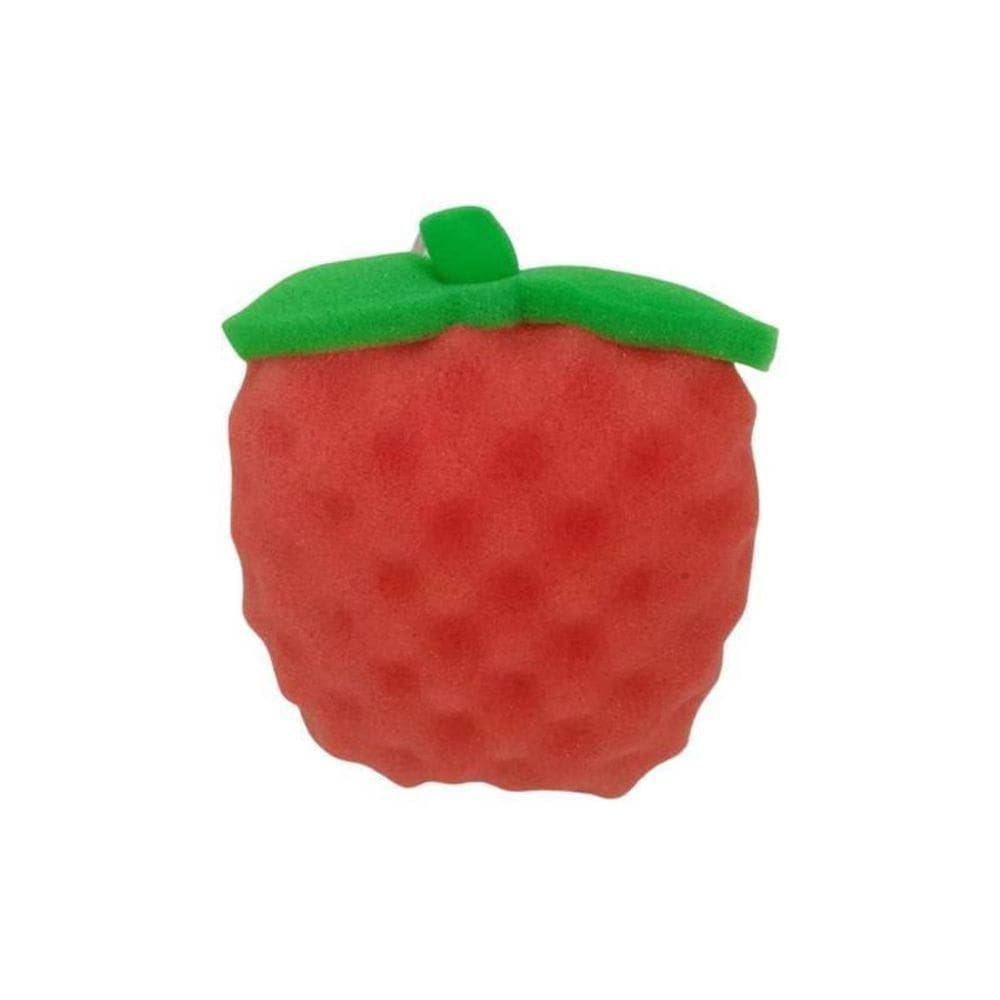 Esponja Vermelha Corporal Em Formato De Morango Super Macia