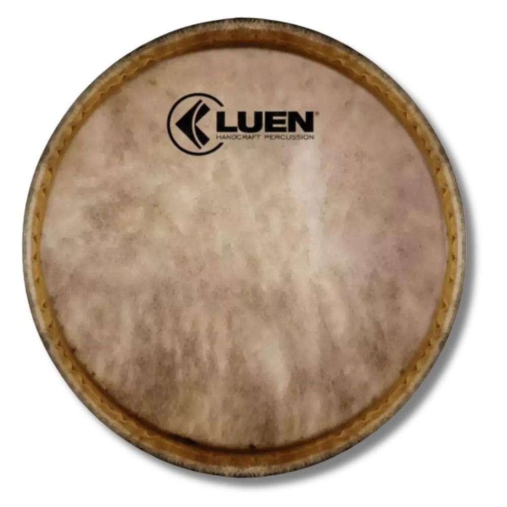 Pele 10 Polegadas Conga Couro Animal Natural Com Aro Luen