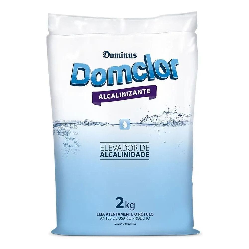 2X Alcalinizante Elevador Alcalinidade Piscina 2Kg Domclor
