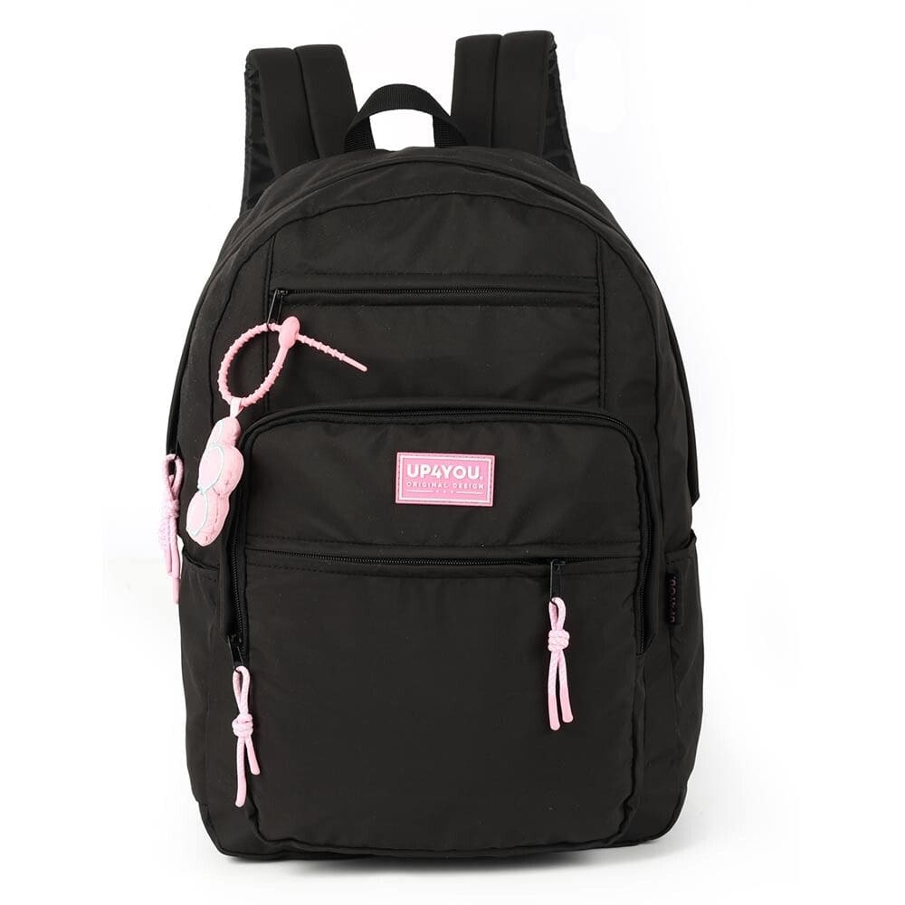 Mochila de Costas - Up4you - Flor - Preta - Luxcel