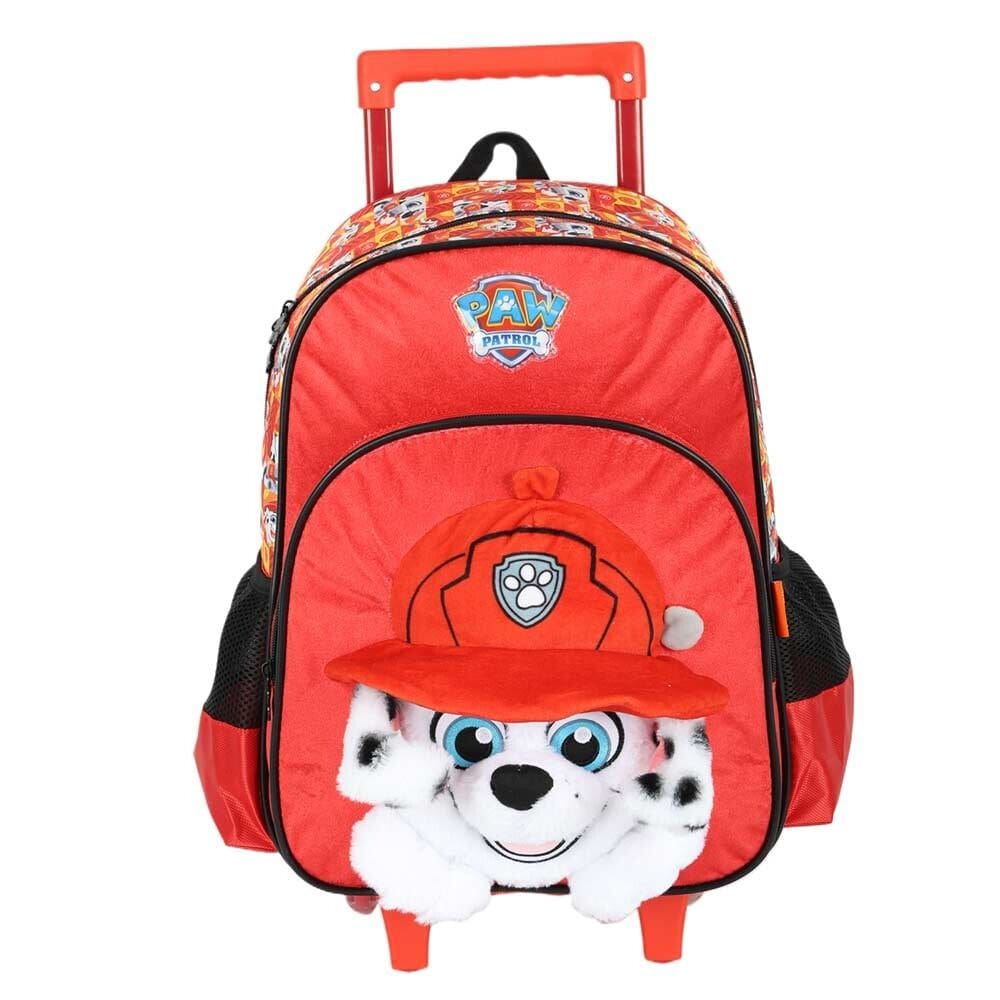 Mochila 3D de Rodinha Infantil - Pelúcia - Patrulha Canina - Marshall - Luxcel