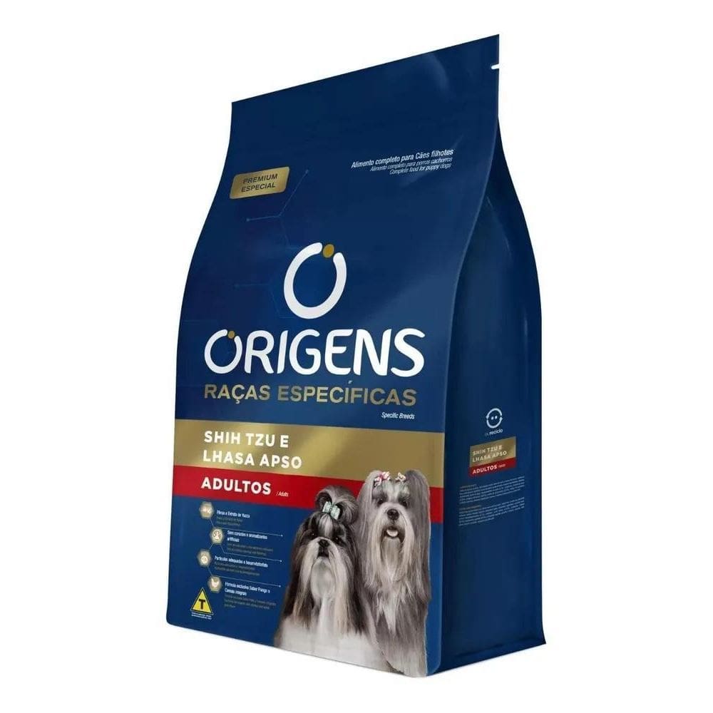 2X Origens Shitzu E Lhasa Adultos 3 Kg