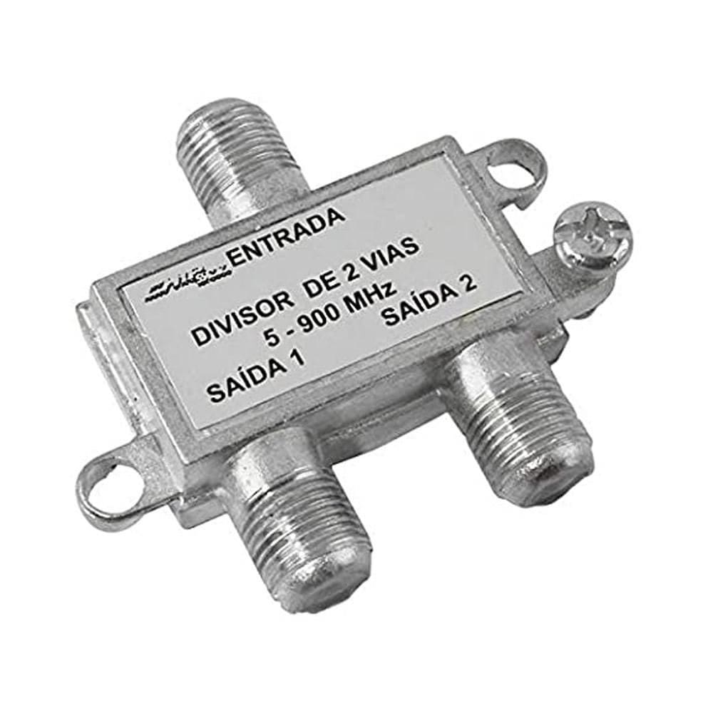 Divisor De Sinal Para Antena 2 Vias - 5-900 Mhz - Pix