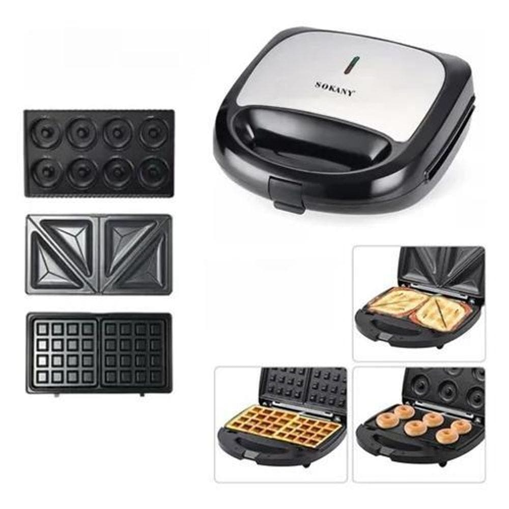 Sanduicheira 3 Em 1 Donut - Waffle - Misto 750W 220V