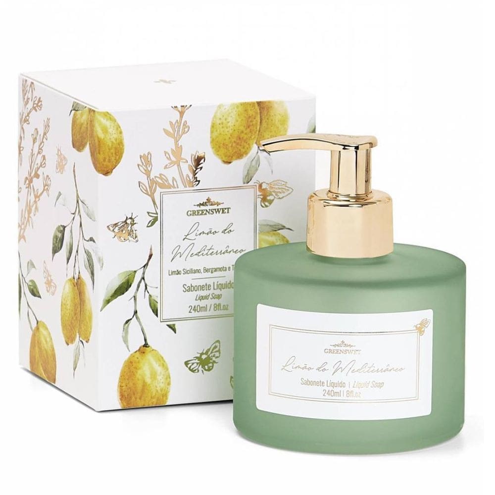 Sabonete Liquido Limão Do Mediterrâneo 240Ml - Greenswet