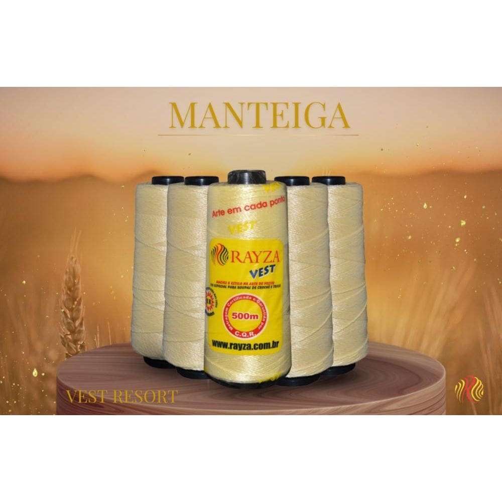 Linha Rayza Vest Resort Grossa 012-Manteiga Tex 288 Novidade