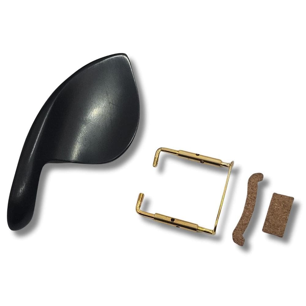 Queixeira Violino Ébano Wood Sistema De Fixação Gold Zellmer