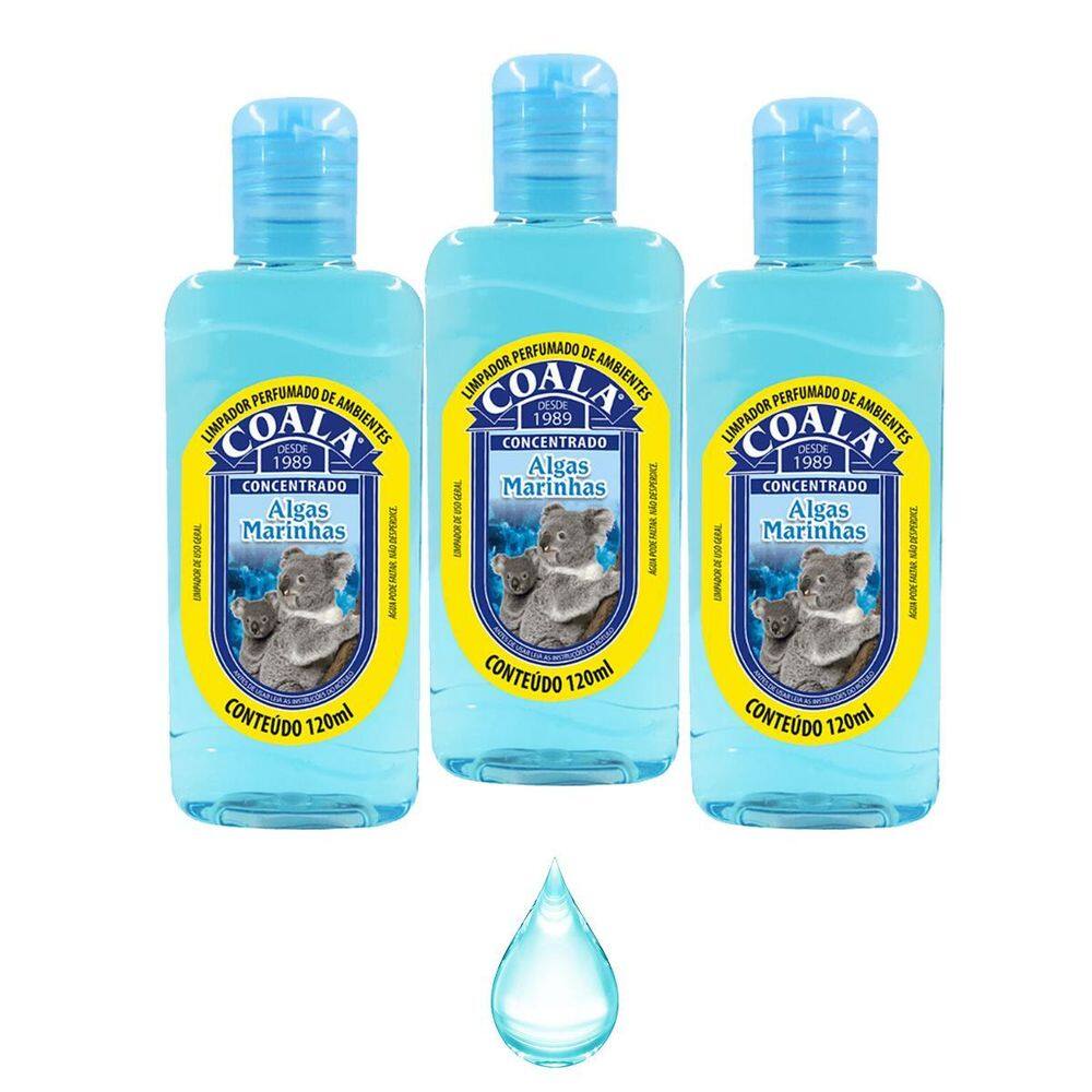 Limpador Perfumador Aromatizante Algas Marinhas Kit 3