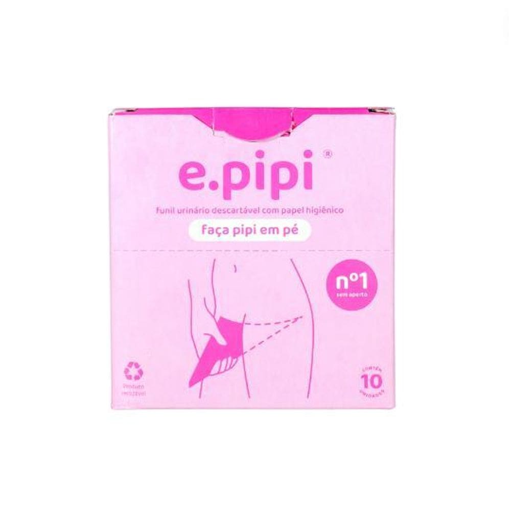 E.Pipi - Funil Urinário Descartável Kit 10 Unidades