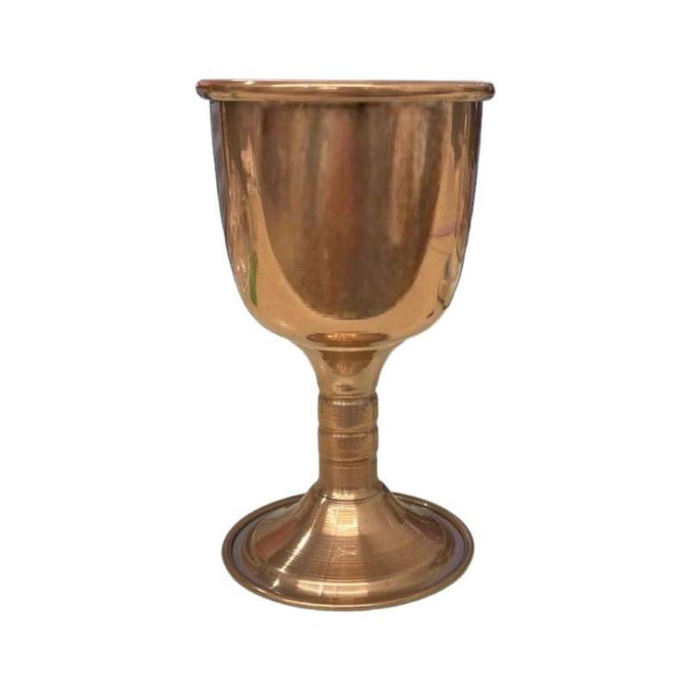 Cálice Para Ritual Em Alumínio Pintado Cobreado 14Cm 200 Ml