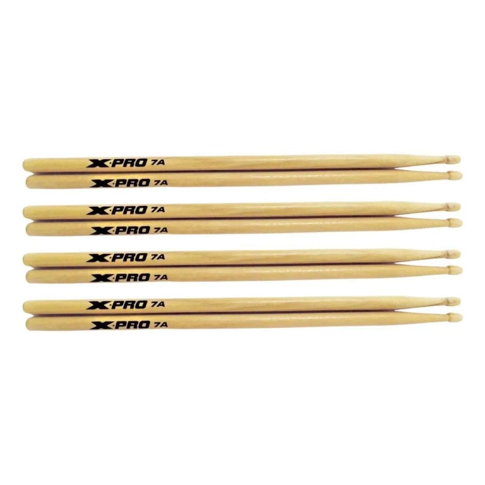 2X Kit 4 Pares Baqueta 7A C. Ibanez Ponta De Madeira X-Pro