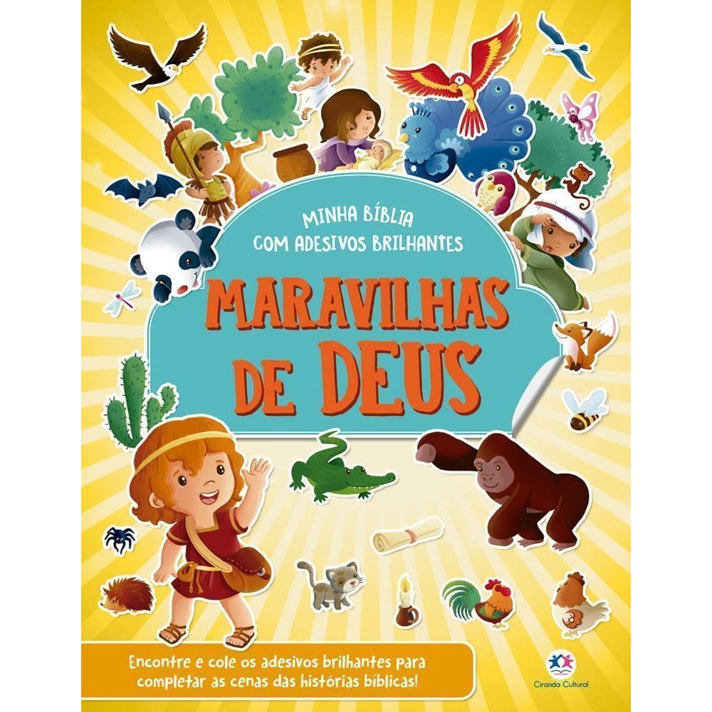 Maravilhas de Deus - Minha Bíblia Com Adesivos Brilhantes