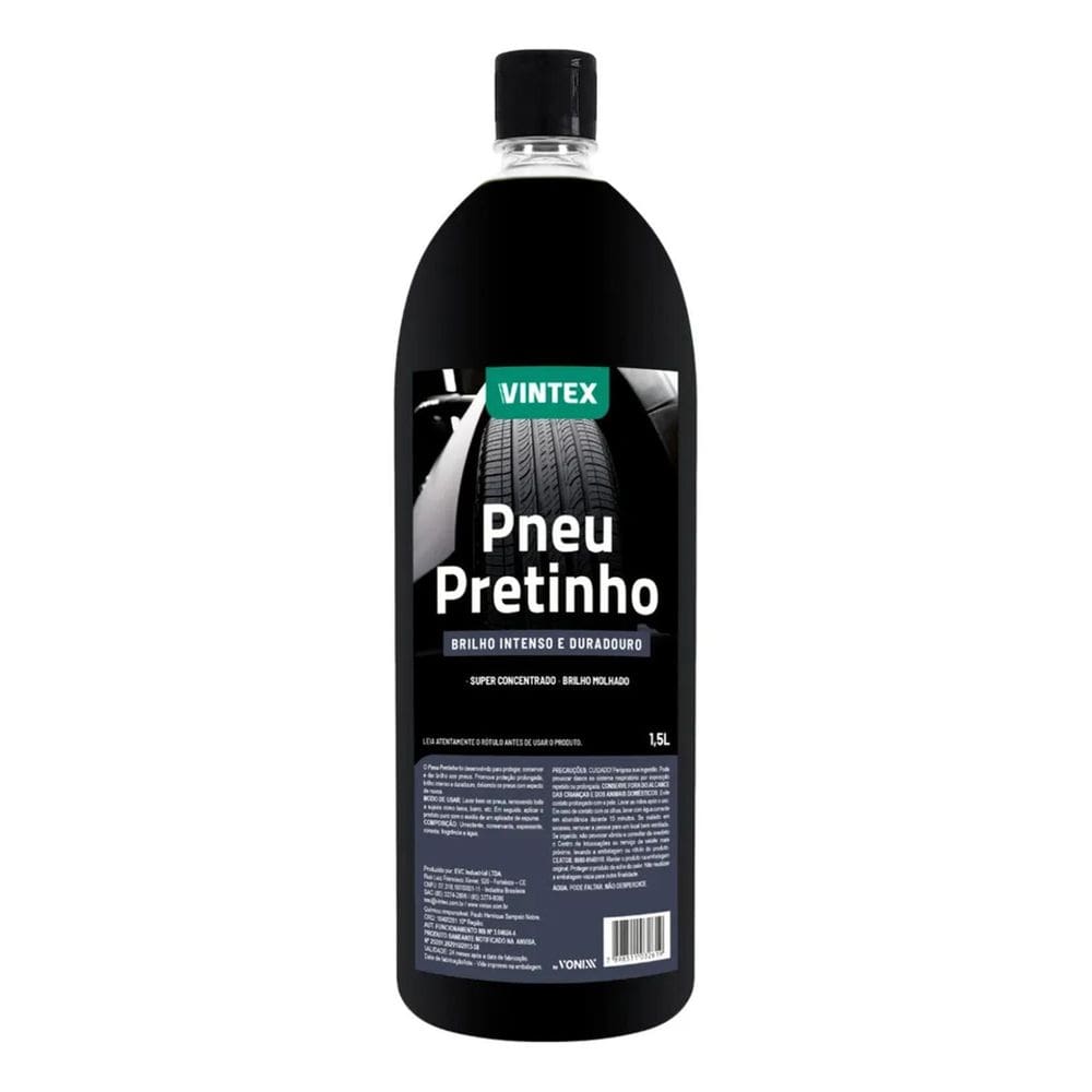 2X Pneu Pretinho Brilho Intenso Abrilhantador Vonixx 1500Ml