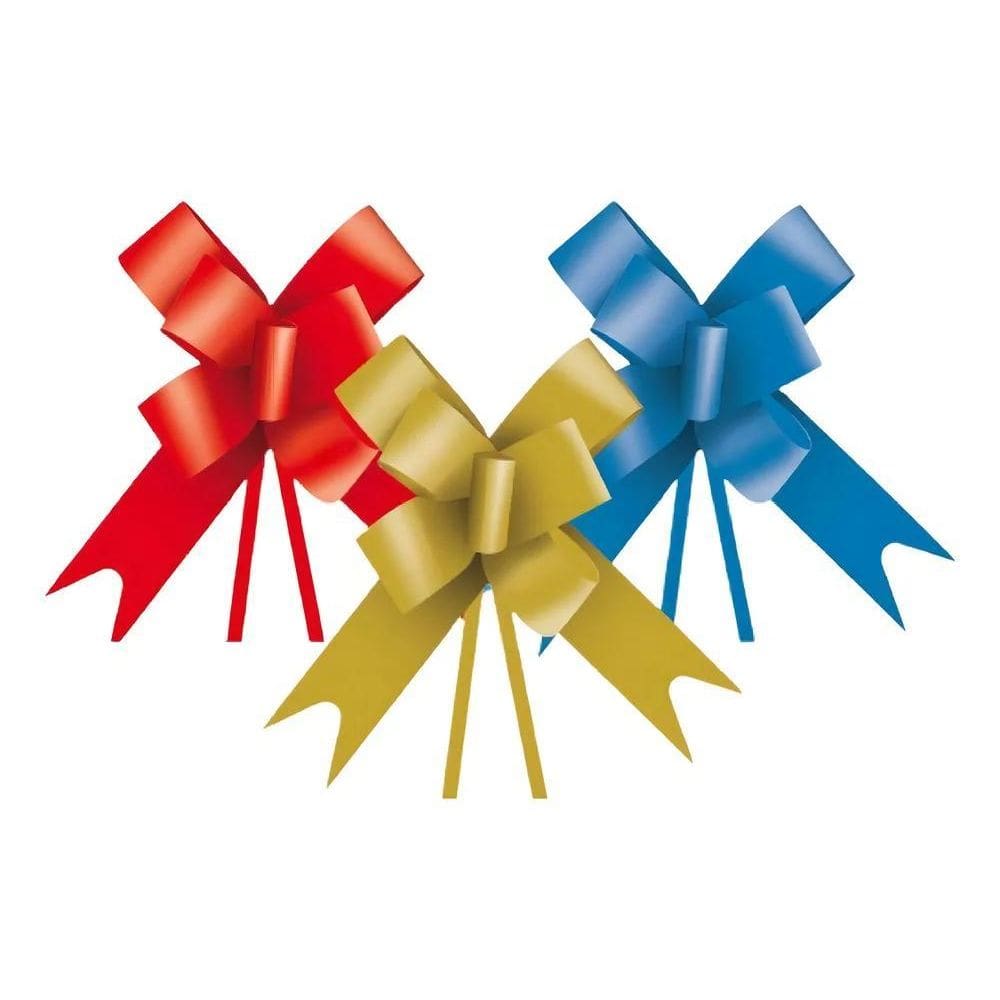 2X 200 Laços Mágico Fácil Pronto Presente Médio Cromus 18Mm