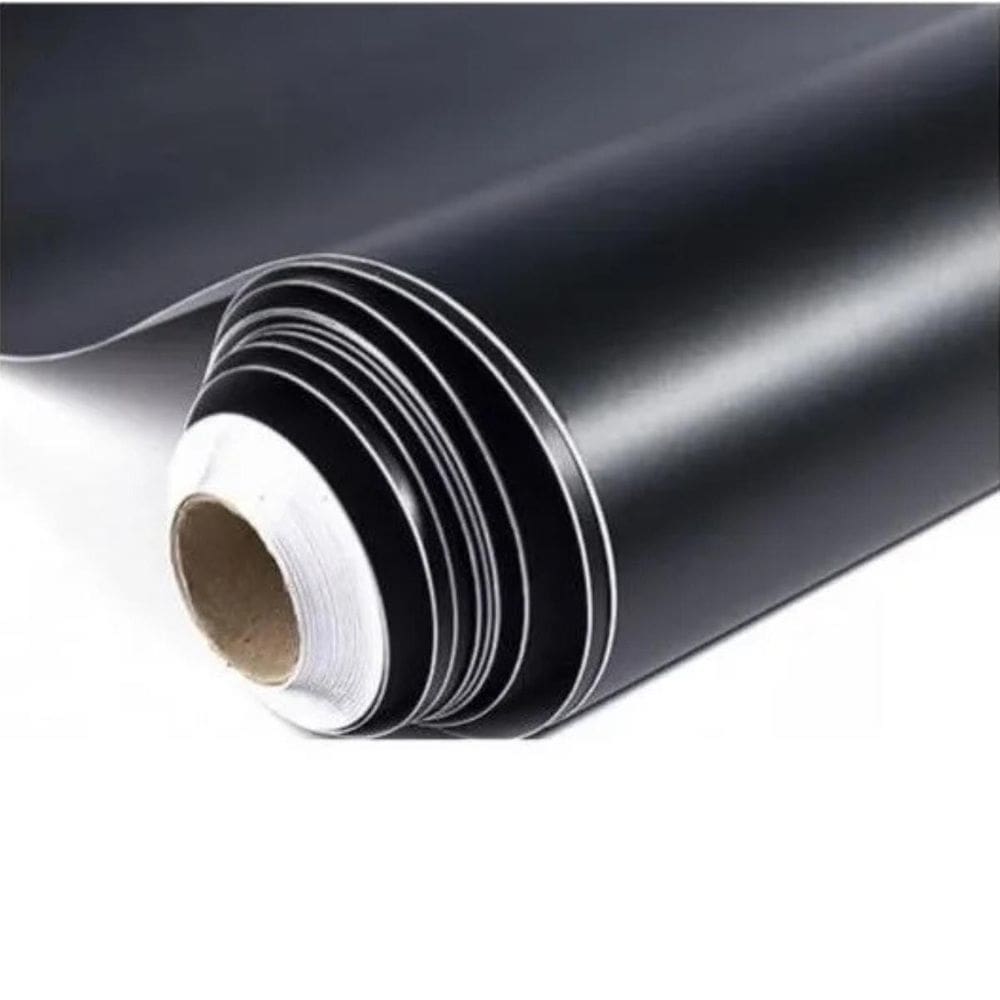 Plástico Adesivo Preto 80 Micras 45Cmx10M - Sky Paper