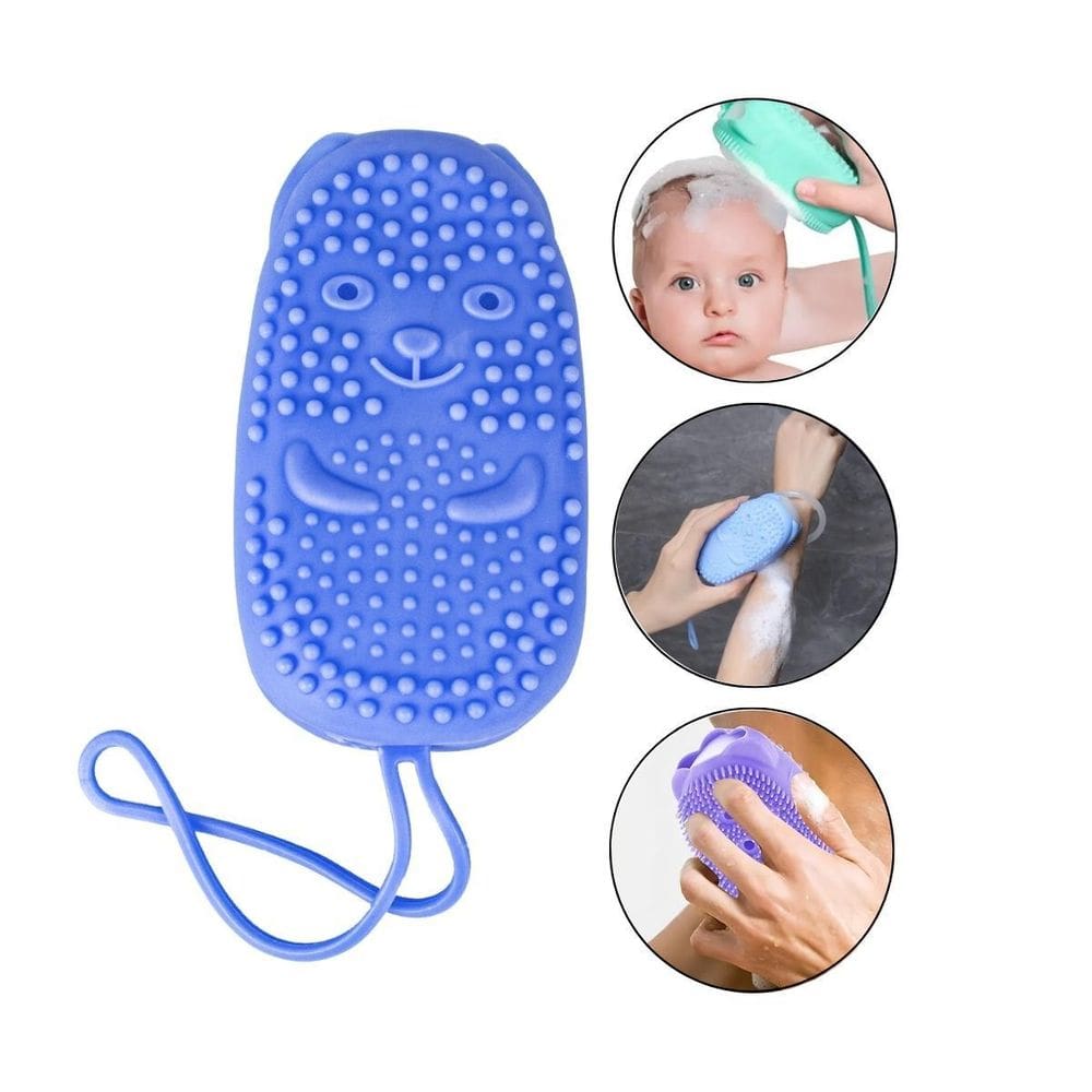 Esponja Bucha Banho Silicone 2 Em 1 Massageadora Esfoliante