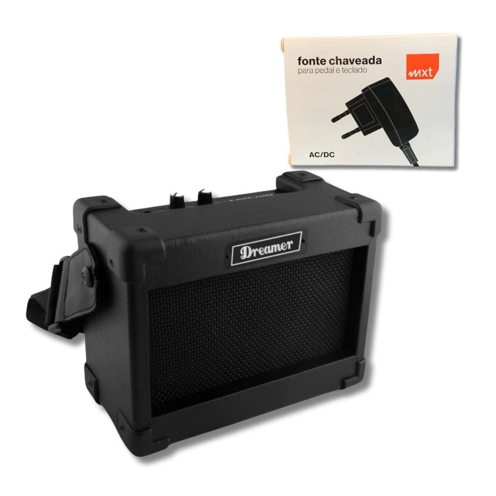 Kit Amplificador De Guitarra 5W Cubo St Rise + Fonte 9V 1A