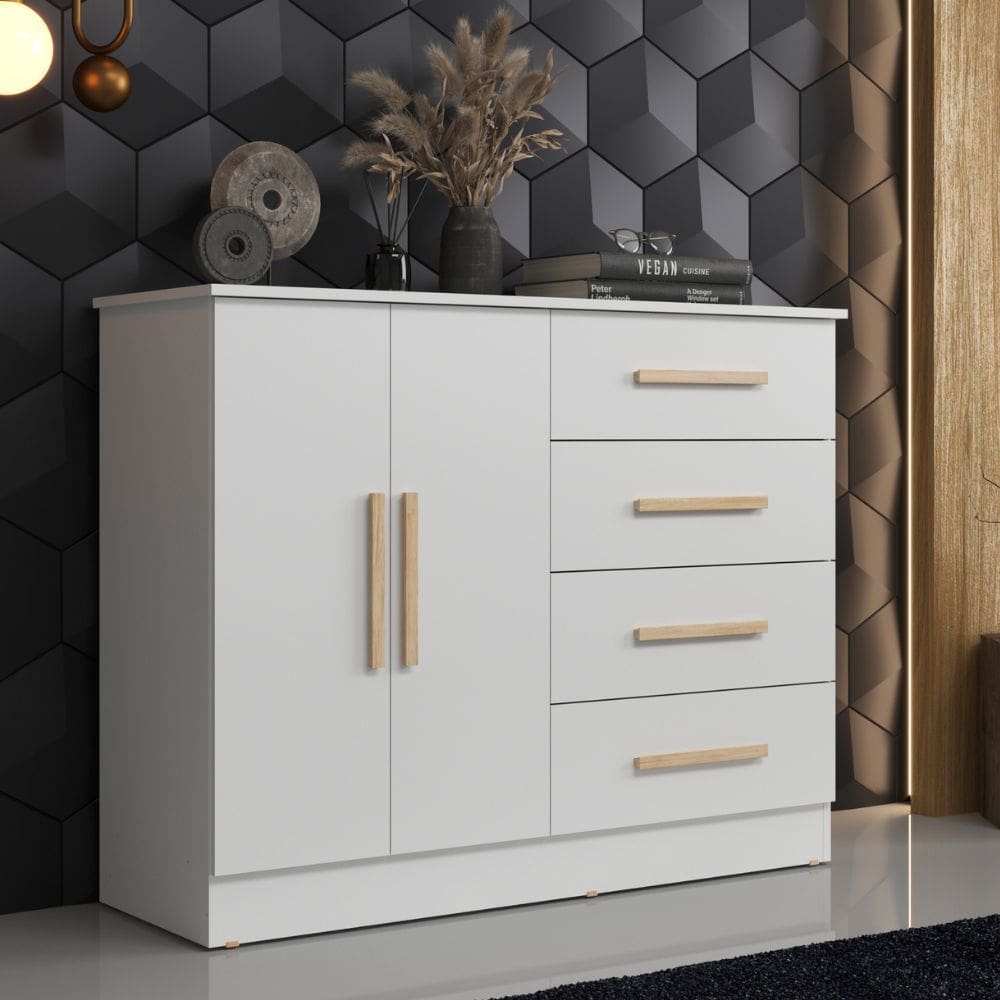 Cômoda 5 Gavetas 1 Porta Class  Luciane