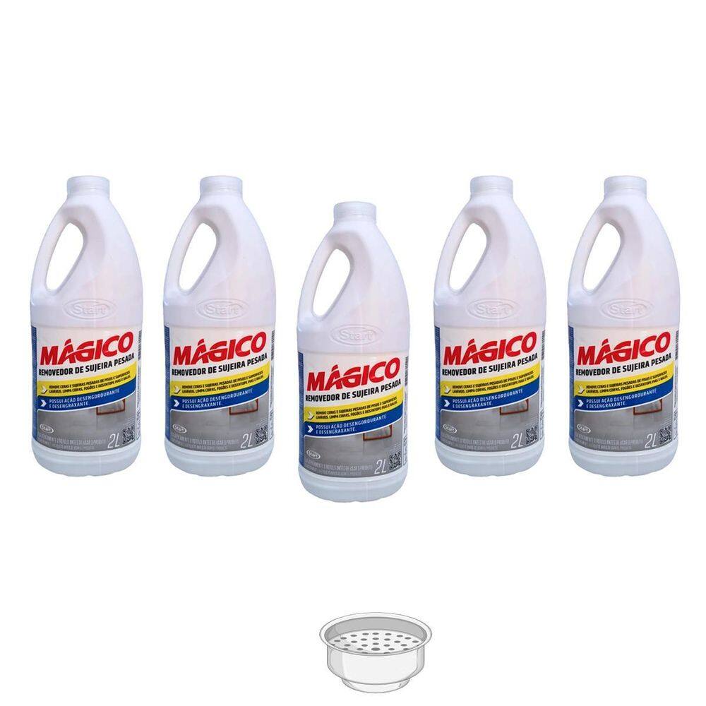 Removedor De Sujeira Pesada Desentupidor Desengraxante Kit 5
