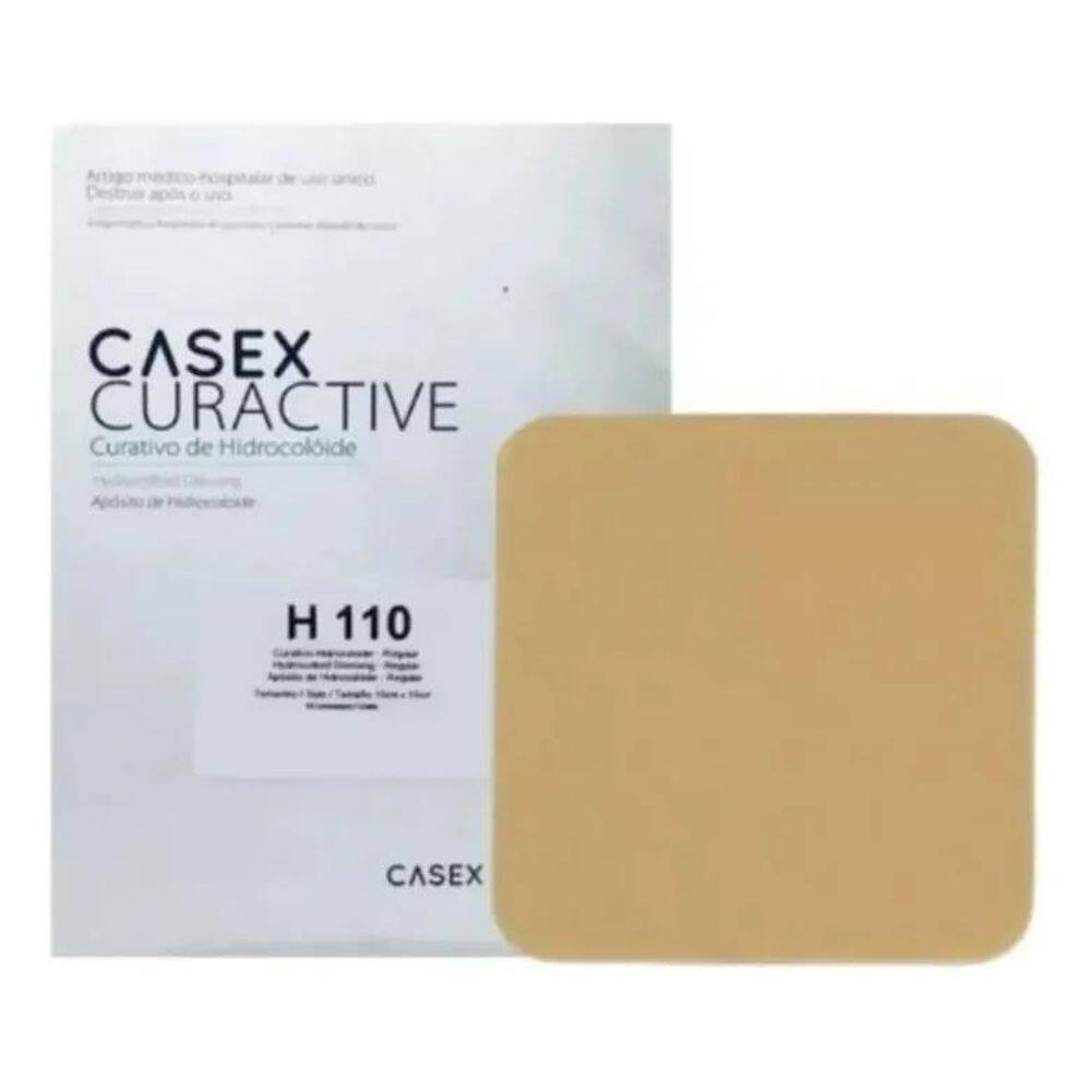 2X Curativo Hidrocoloide Casex Regular 10 X 10 Caixa 5 Unida