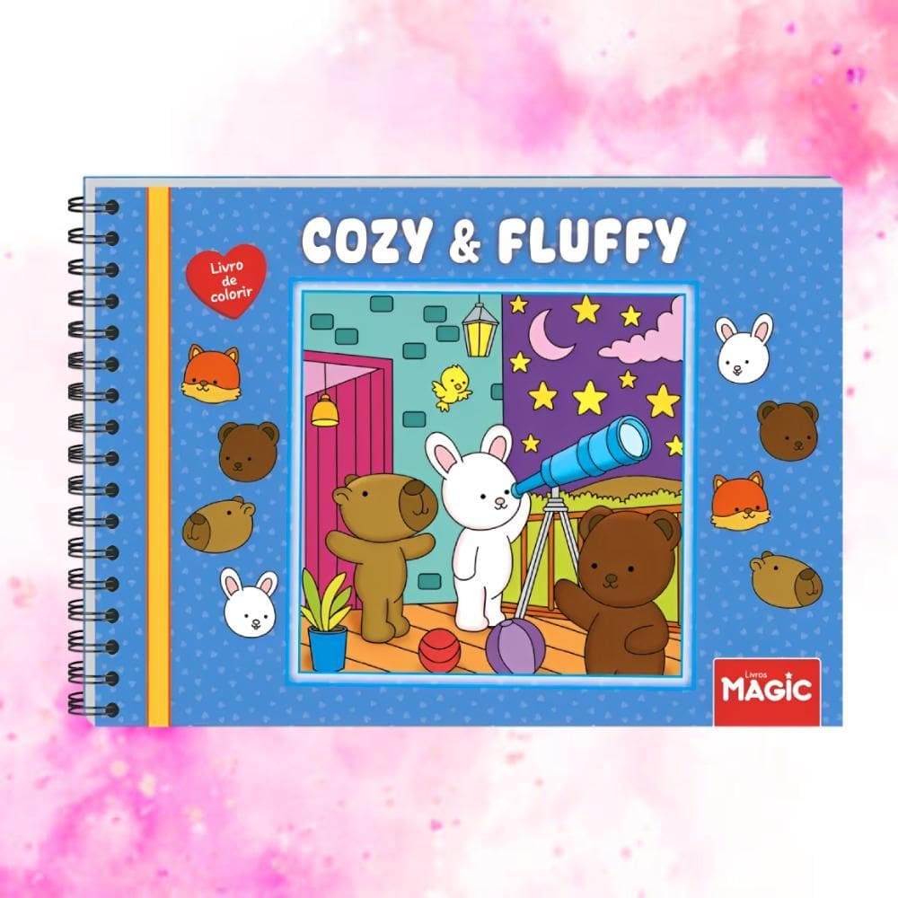 Livro De Colorir Tiktok Comfy E Cozy 96 Folhas