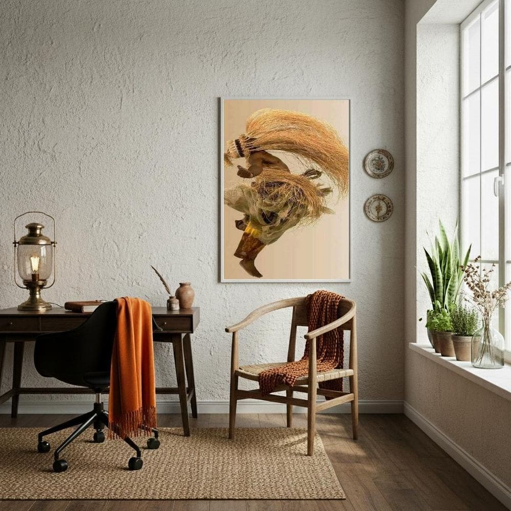 Quadro Fotografia Orixá Obaluaê - 70X50Cm