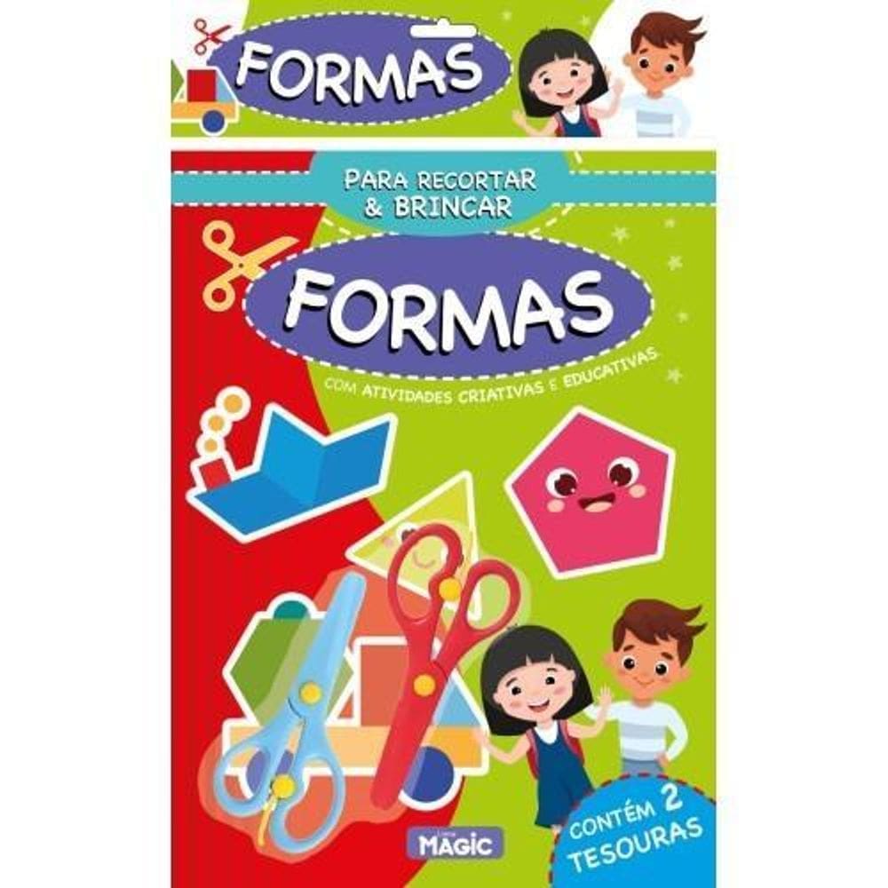 Livro Para Criar E Brincar Com As Formas - Magic Kids