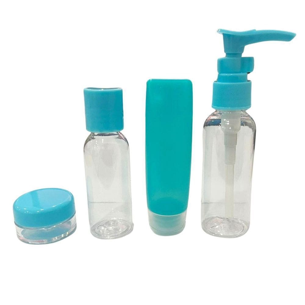 Empty Bottle Set Kit Frascos Variados De Viagem Azul