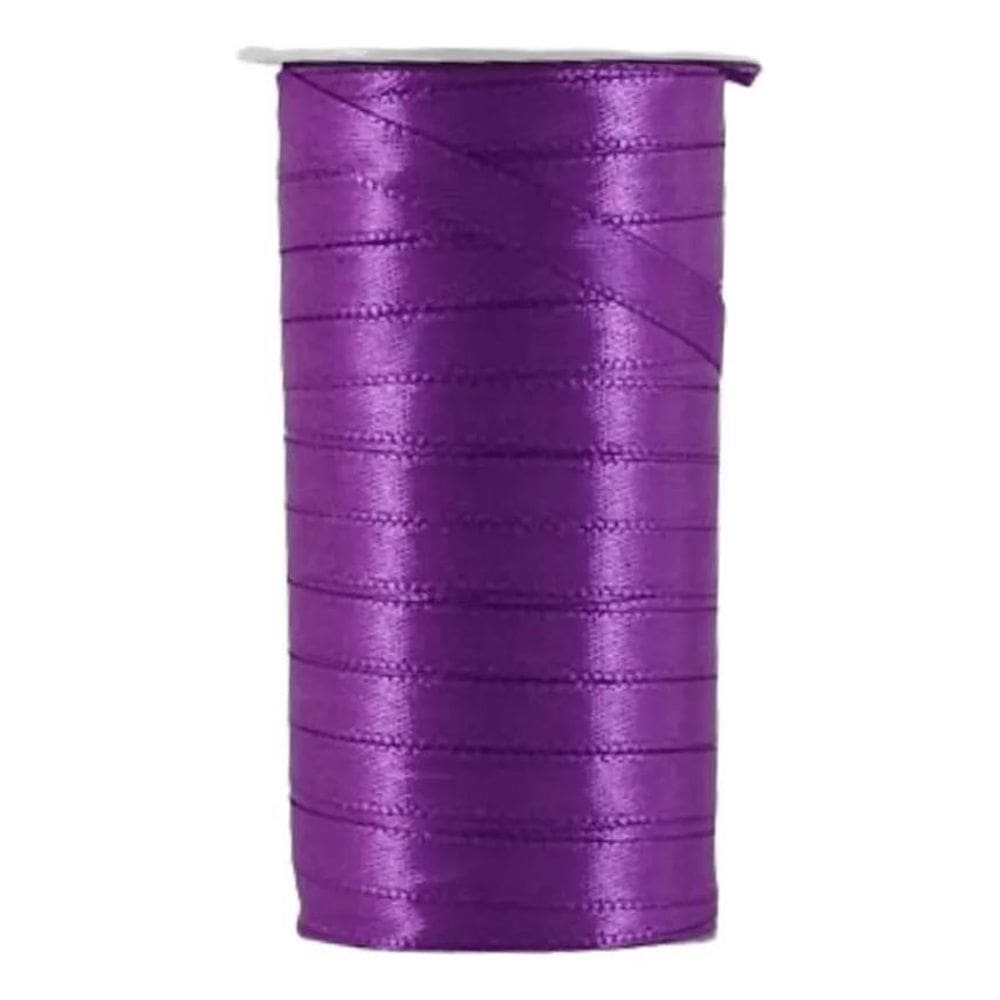 2X Fita De Cetim Trader 7Mm - Nº01 C/100 Metros Cor 046 Roxo