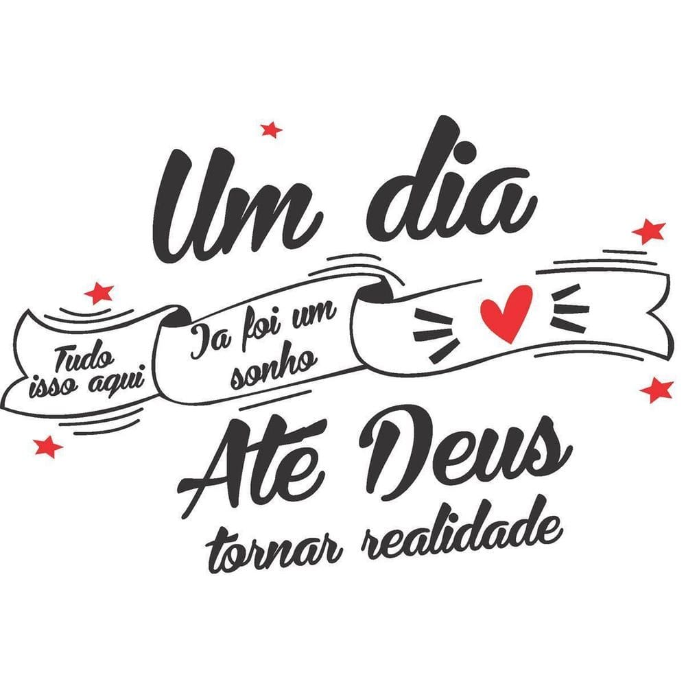 Adesivo De Parede Um Dia Tudo Aqui Ja Foi Um Sonho Decoração