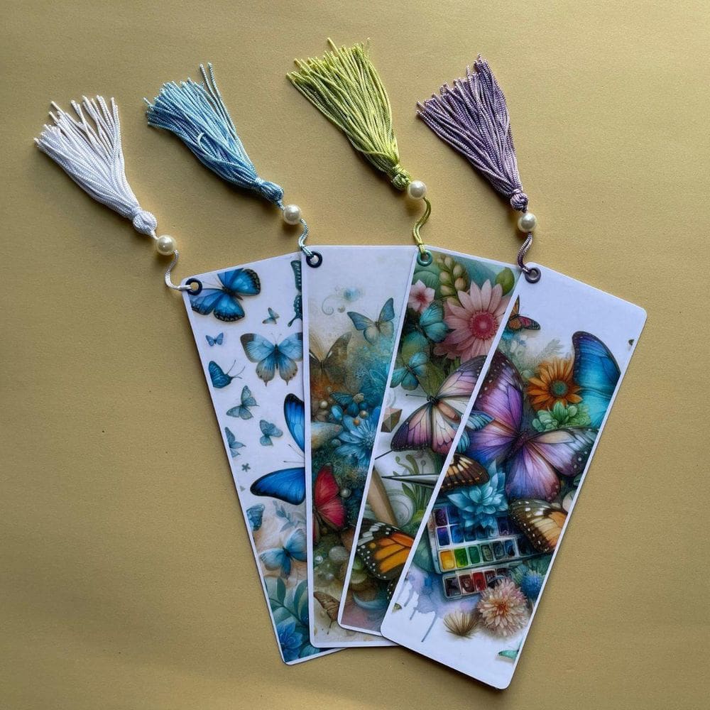 Kit 4 Marcador Pagina Coleção Borboletas 1 Edição Sakura