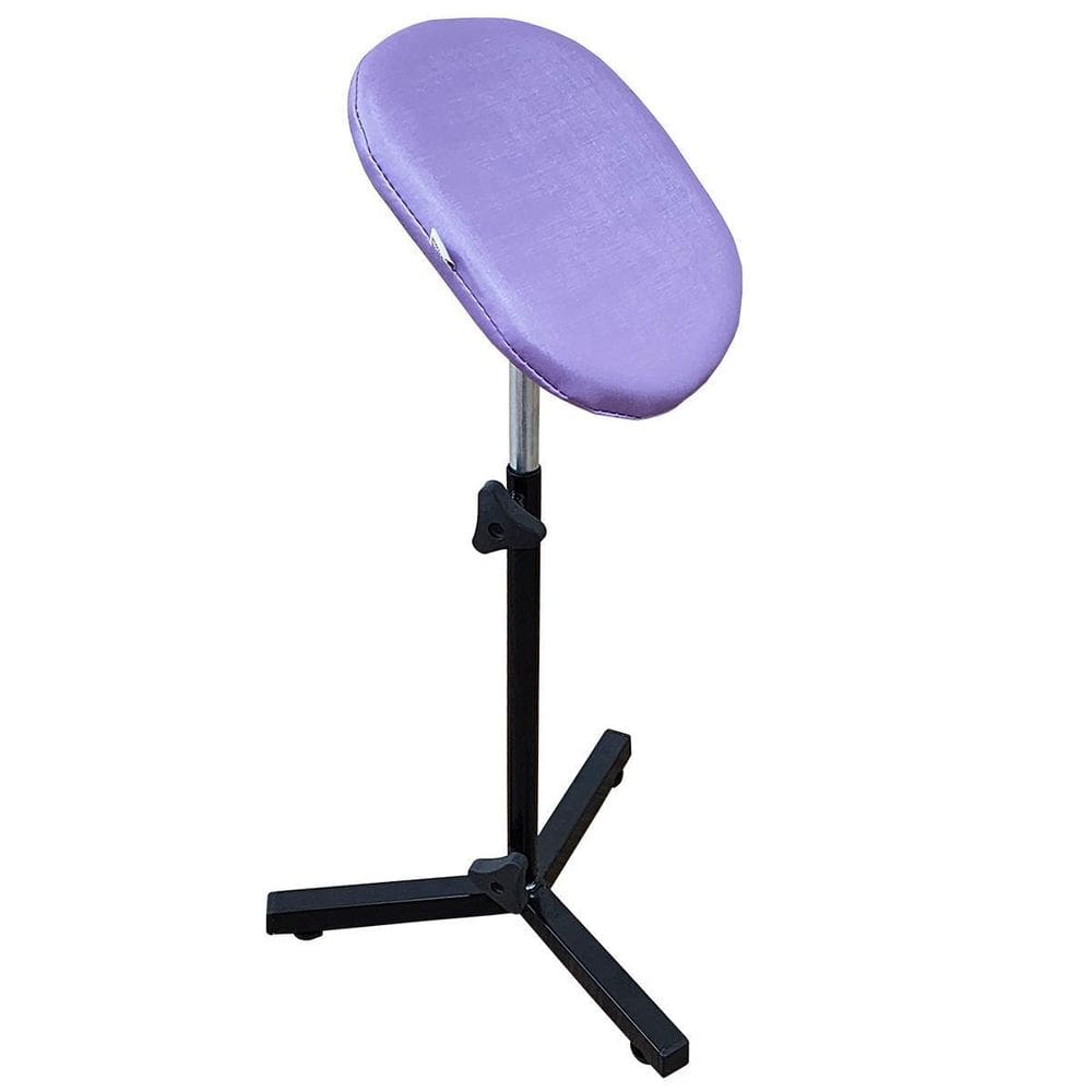 Suporte Parapé Tripé Desmontável Articulável Almofada Lilás