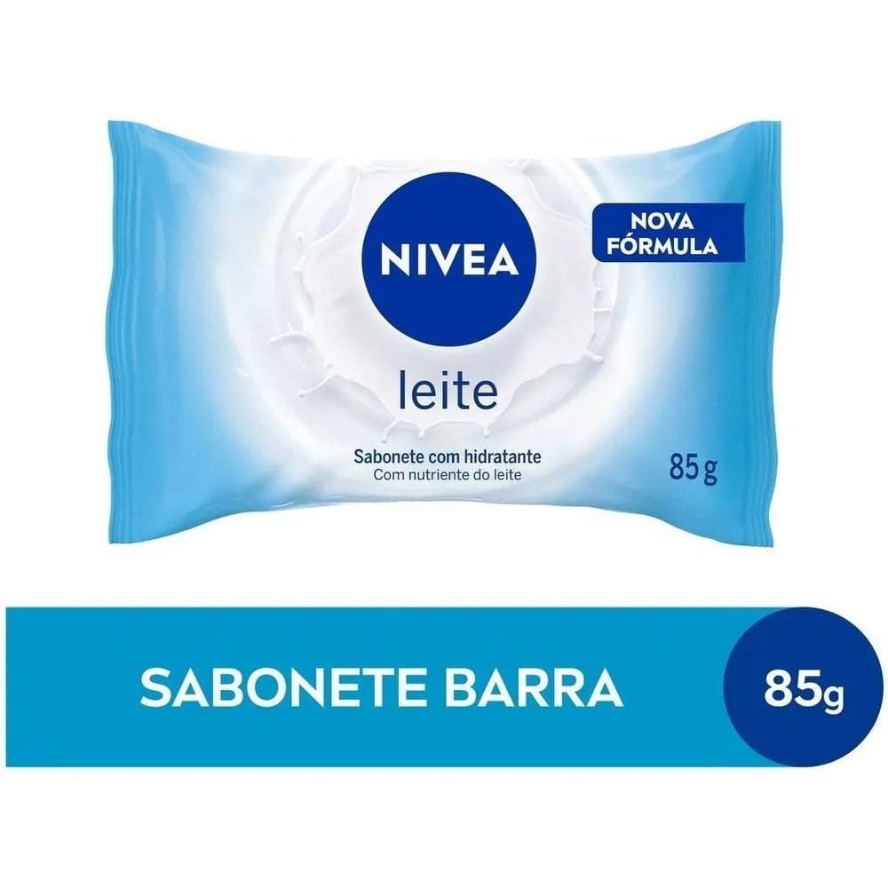 2X Sabonete Em Barra Hidratante Leite 85G Nivea