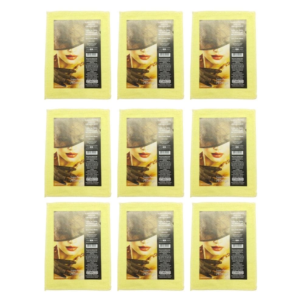 Kit 9Un Flanela Mágica 12Cm 17Cm Monzi Polimento Jóias