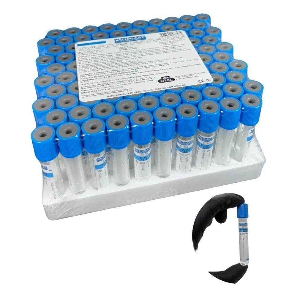 MP - 2X Tubo Coleta Sangue Azul Citrato So di