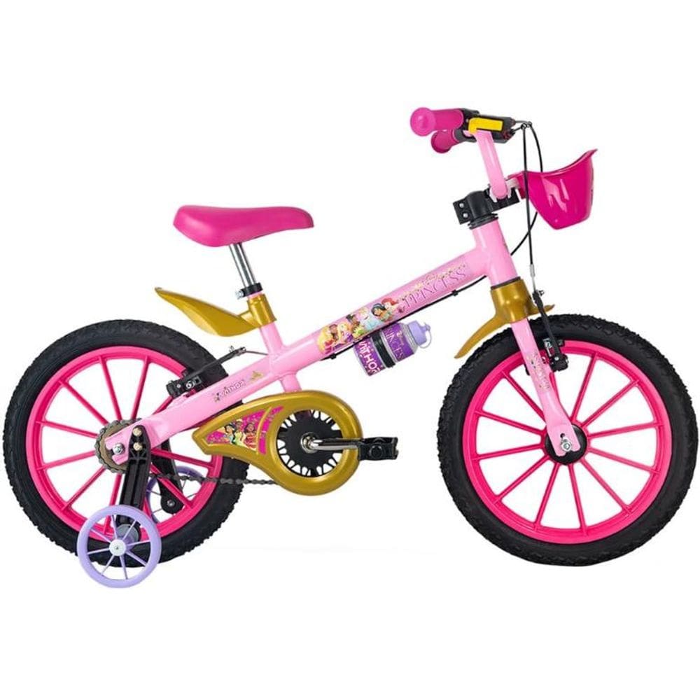 Bicicleta ARO 16 Princesas Nathor - 101250160009 Rosa