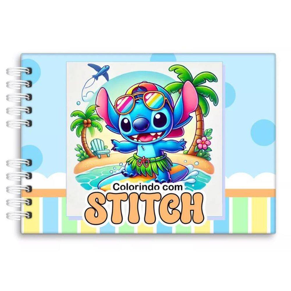 Livro Colorir Stitch Estilo Bobbie Goods 50 Folhas 180G Capa