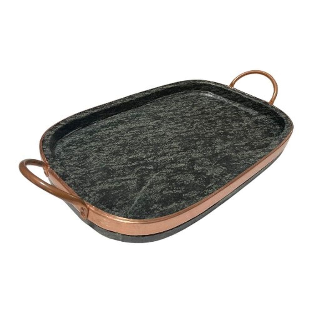 Grelha Chapa Oval Funda De Pedra Sabão Carne 31 Cm Curado