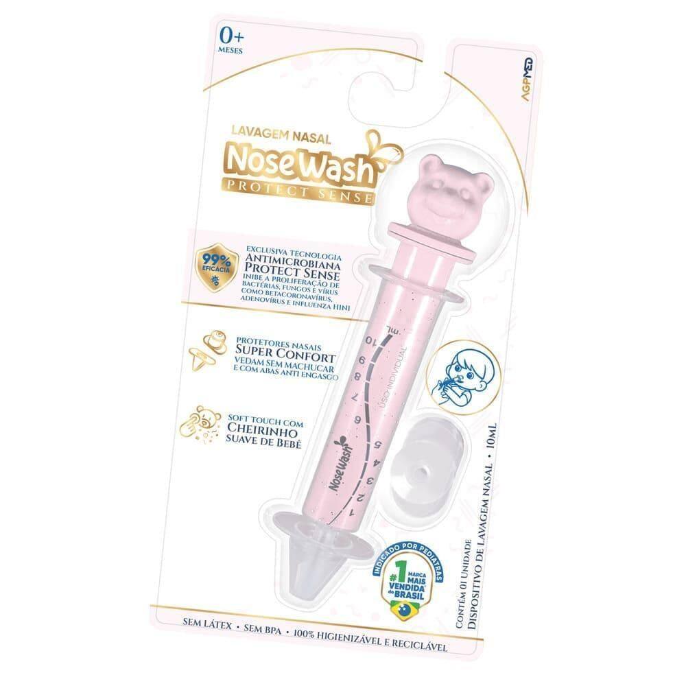 Nosewash Protect Sense Seringa Urso Rosa